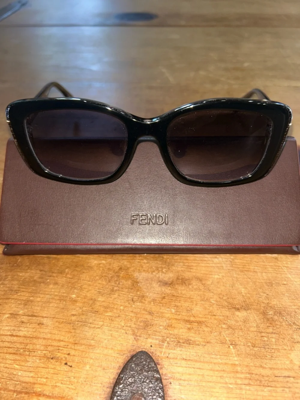 Fendi FF0002/S Brown Square Sunglasses | Logo Print Arms | 62-18-140